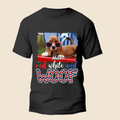Red White Woof - Personalized Custom Unisex T-Shirt For Pet Lovers