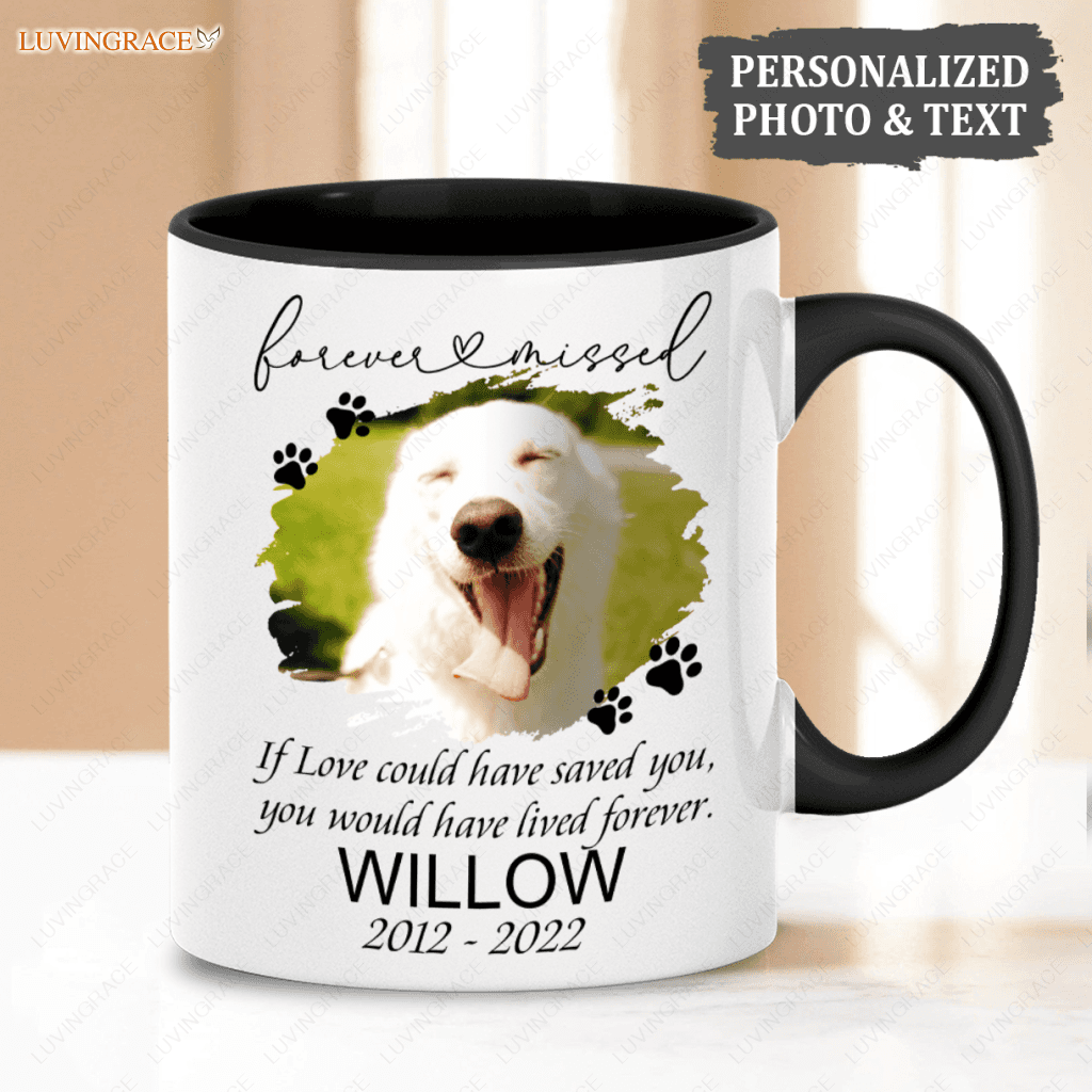 Remembrance Pet Memorial Photo - Personalized Custom Mug Ceramic