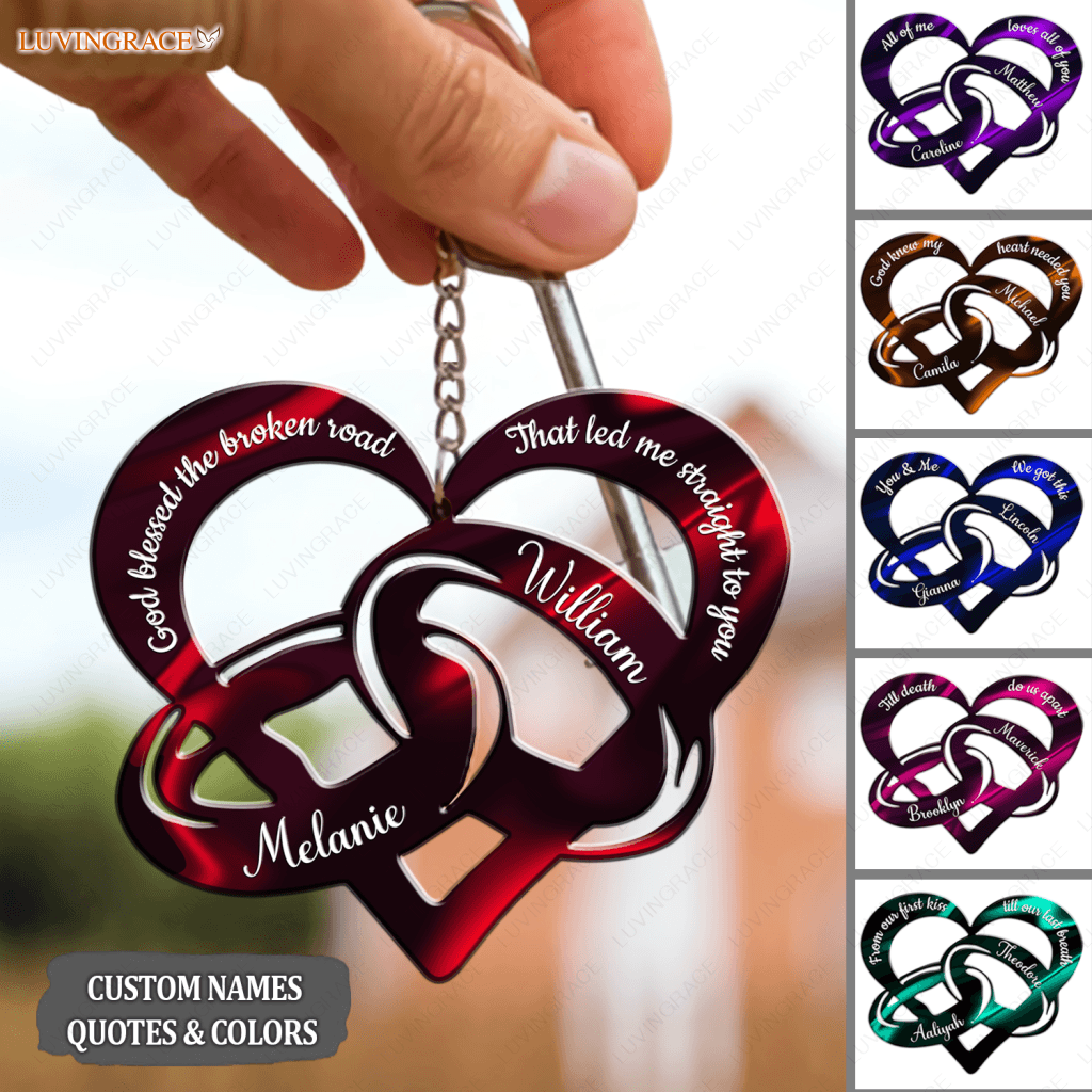 Rings For Couple Personalized Keychain