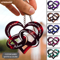 Rings For Couple Personalized Keychain