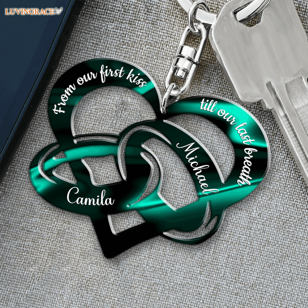 Rings For Couple Personalized Keychain
