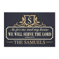 Royal Family Home Serve The Lord Personalized Doormat