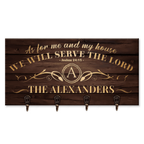 Serve The Lord Personalized Key Hanger