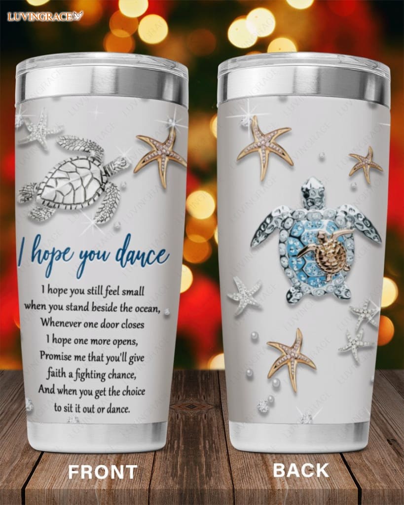 Silver I Hope You Dance Tumbler
