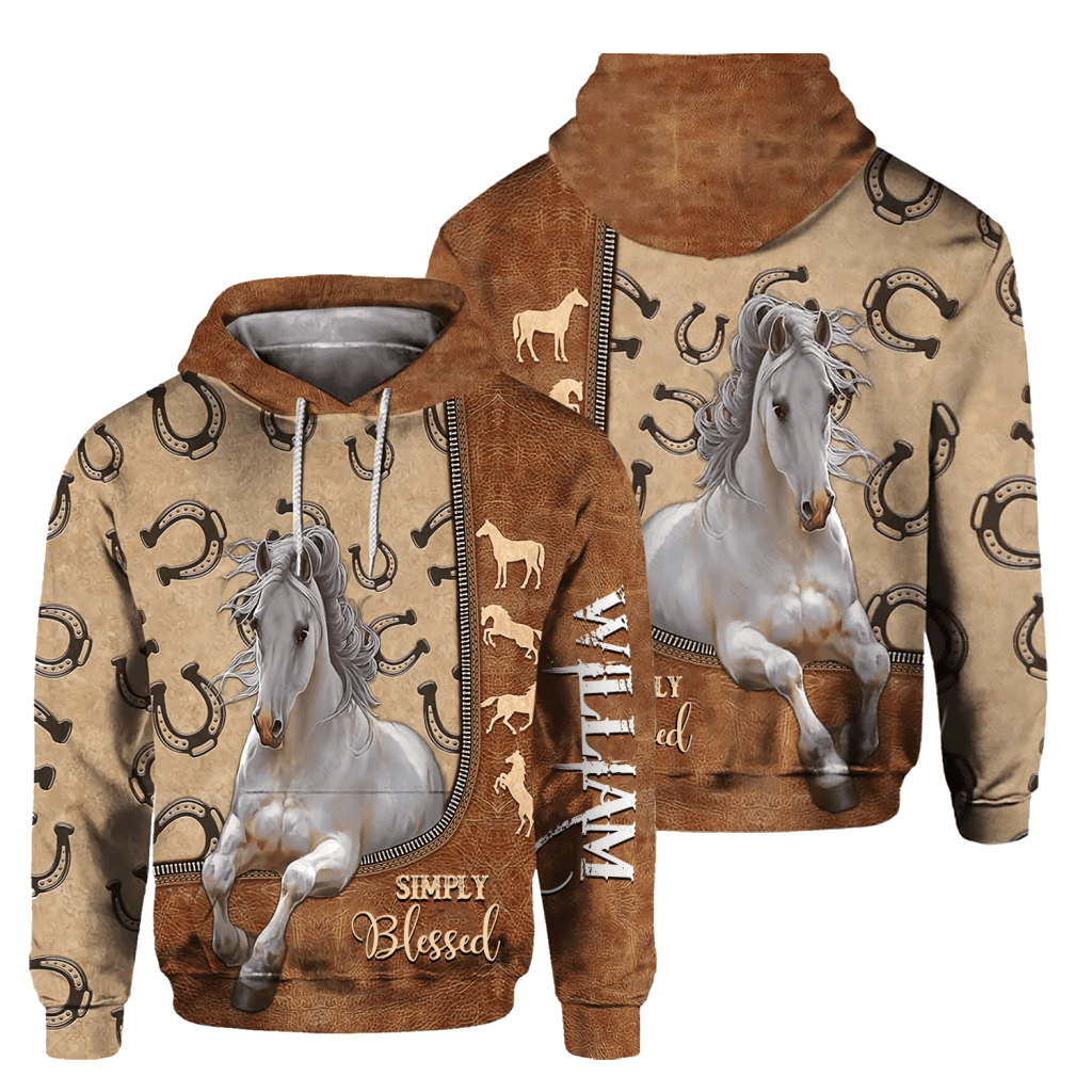 Simply Blessed Horse Personalized Hoodie