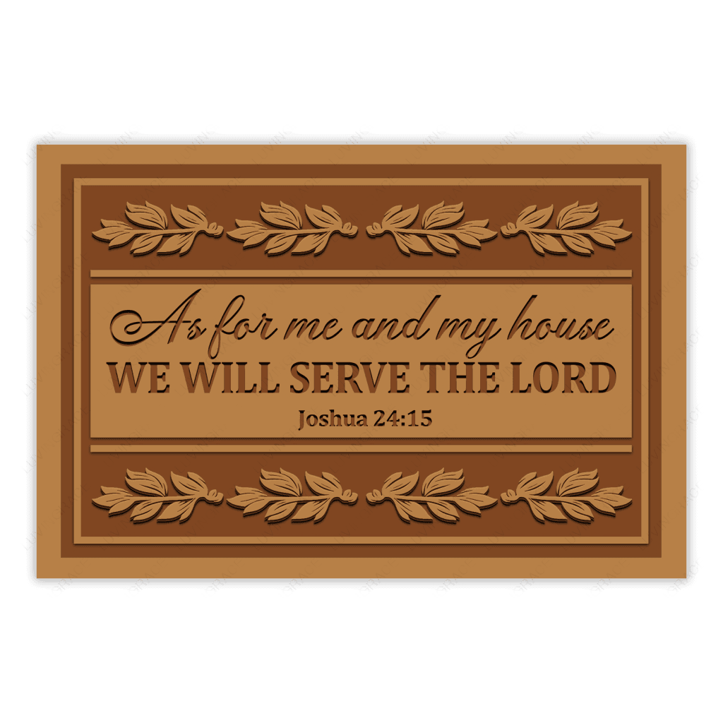 Special Gift Serve The Lord Personalized Doormat