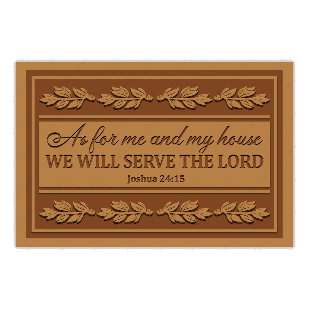 Special Gift Serve The Lord Personalized Doormat