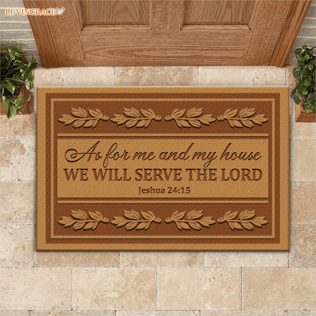 Special Gift Serve The Lord Personalized Doormat