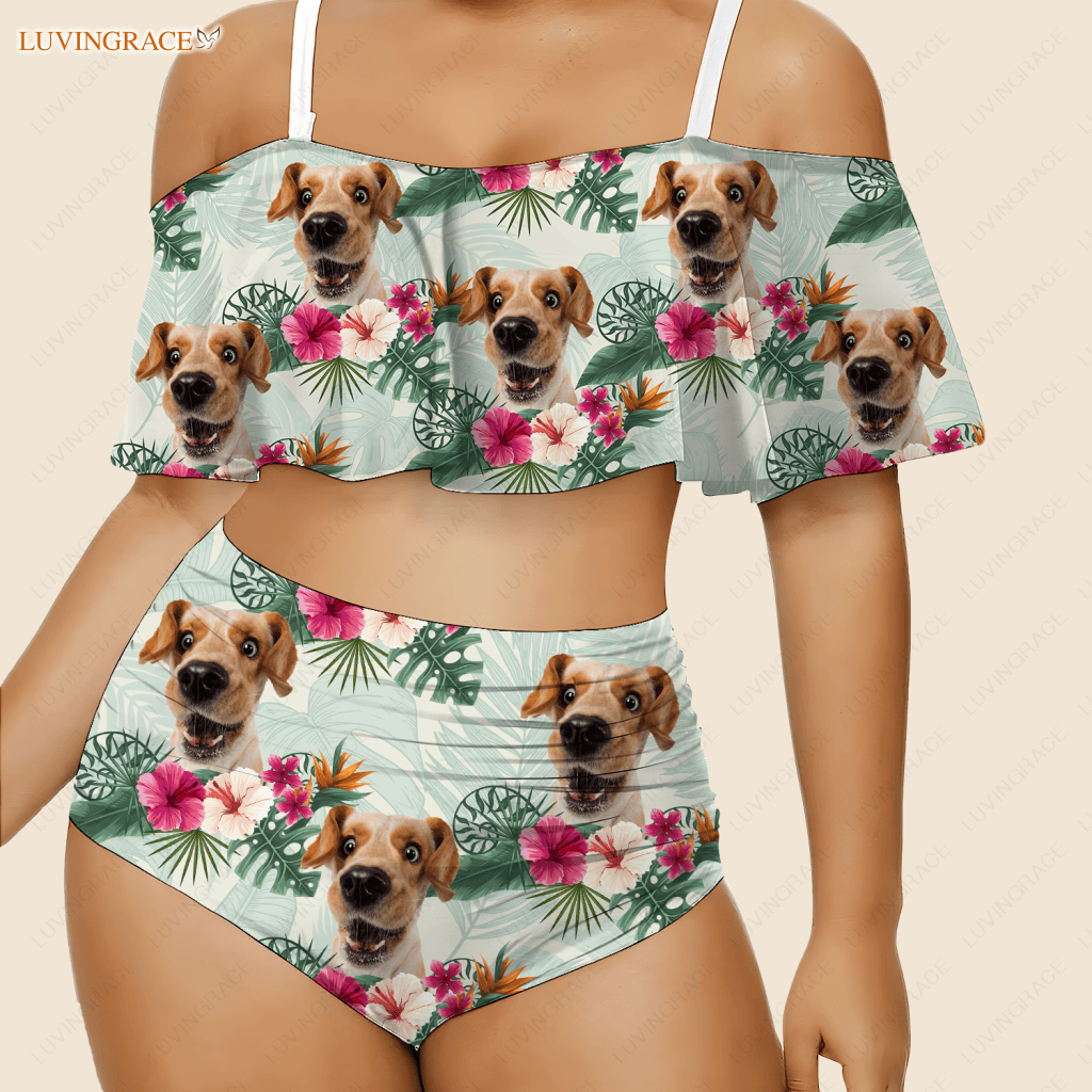 Special Pattern Custom Face Photo Bikini Swimsuit Shirt