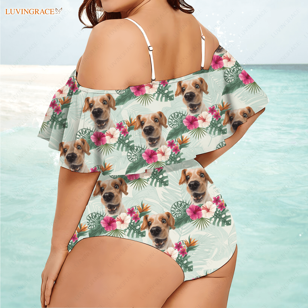 Special Pattern Custom Face Photo Bikini Swimsuit Shirt