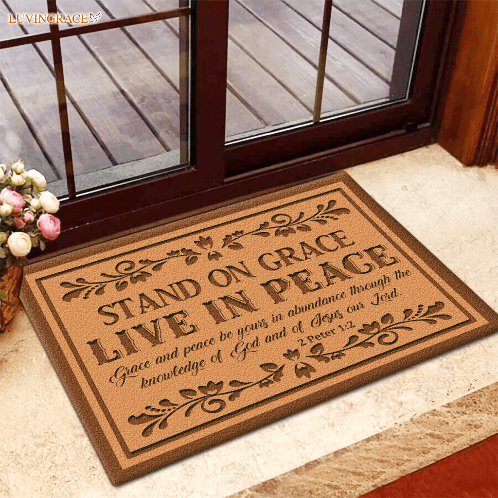 Stand On Grace Doormat