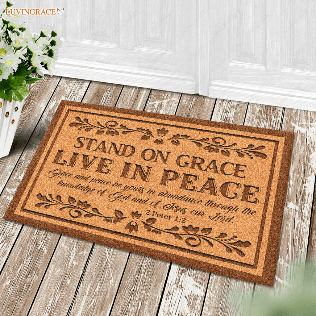 Stand On Grace Doormat