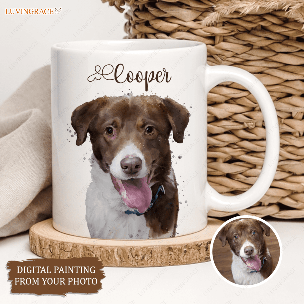 Stunning Masterpiece Pet Mug From Photo - Personalized Custom Ceramic