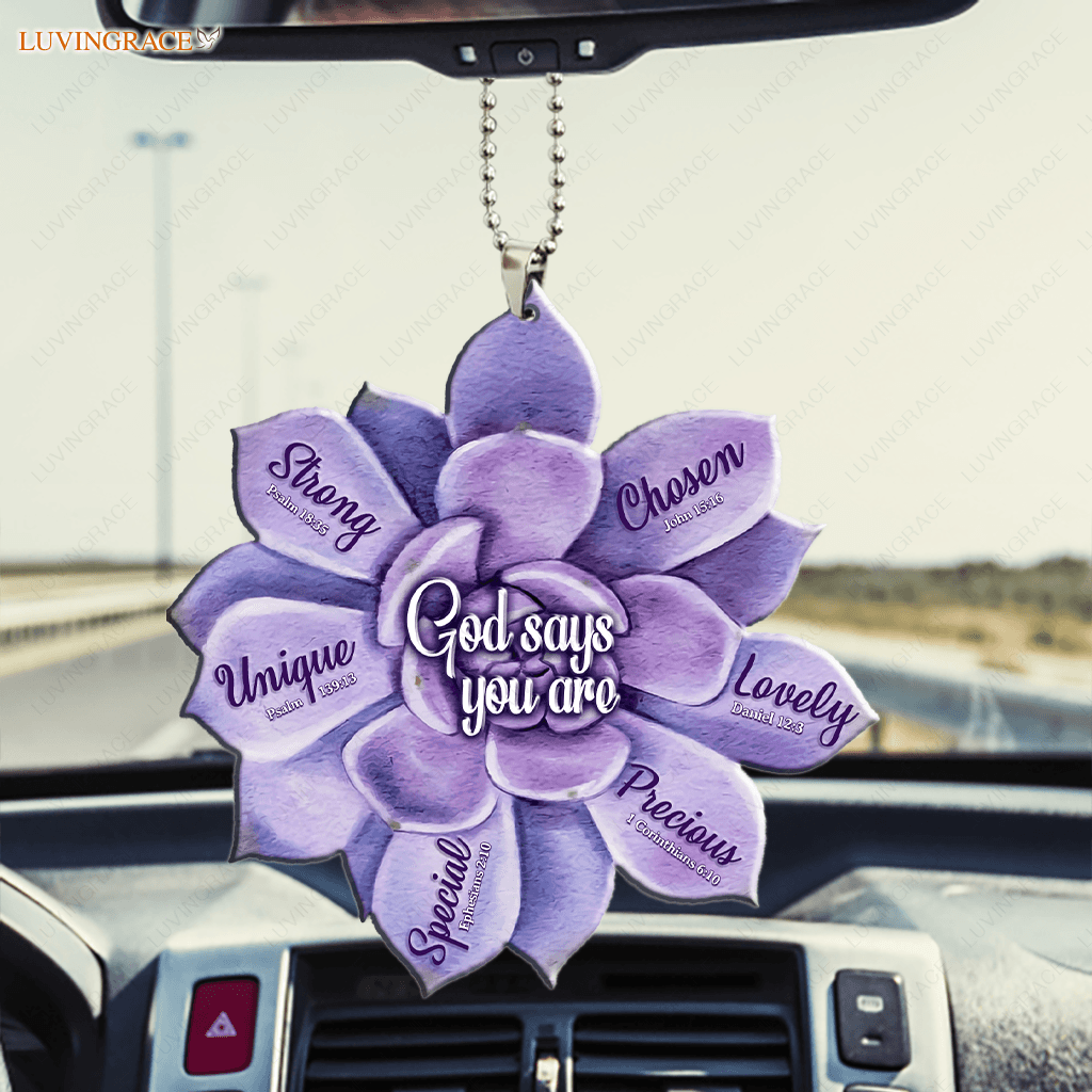 Succulent God Says You Are Ornament