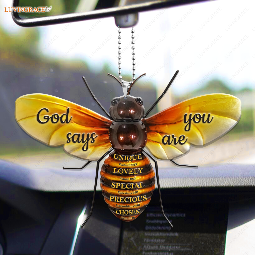 Sunflower Bee God Says You Are Ornament