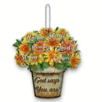 Sunflower Floral God Says You Are Ornament