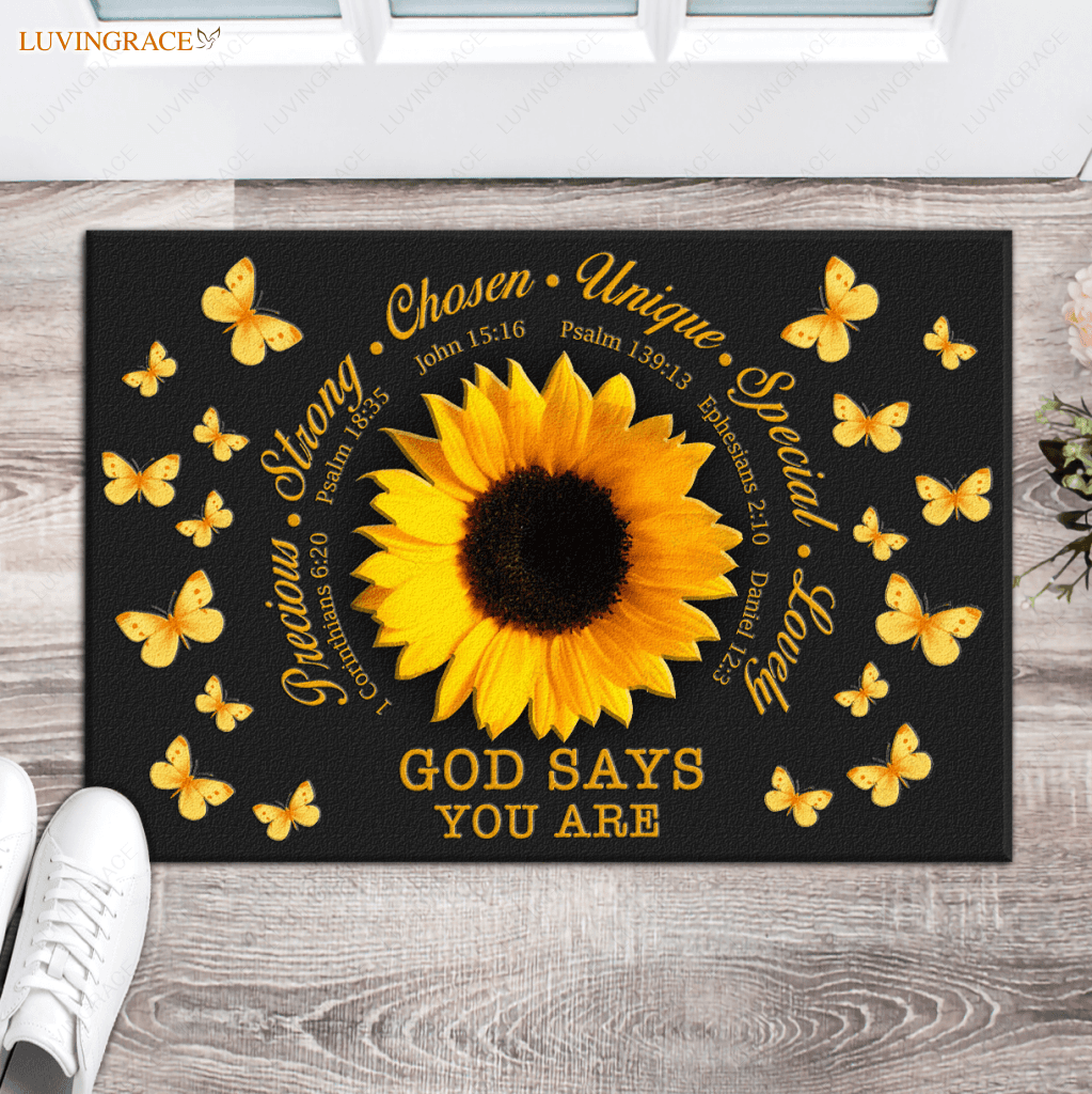 Sunflower God Says You Are Doormat