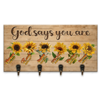 Sunflower God Says You Are Key Hanger