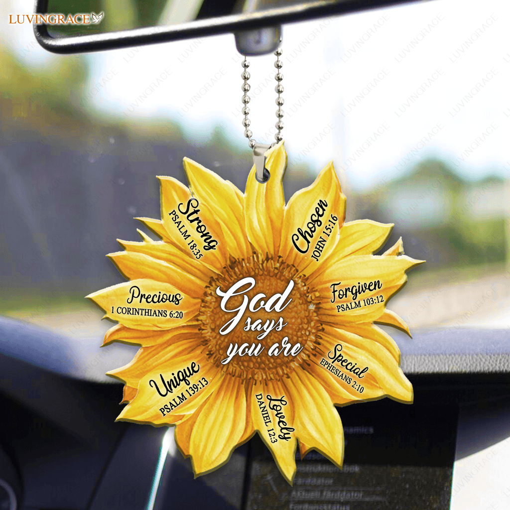 Sunflower God Says You Are Ornament