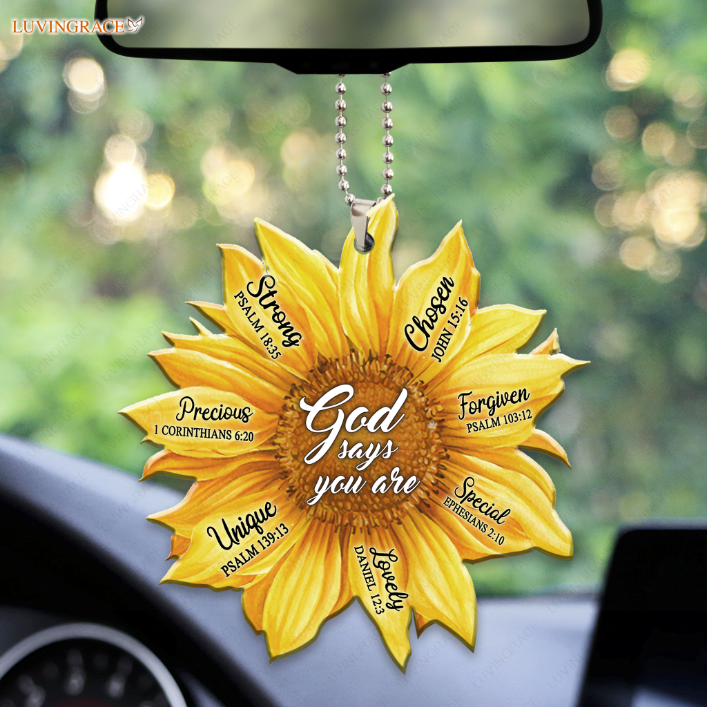 Sunflower God Says You Are Ornament