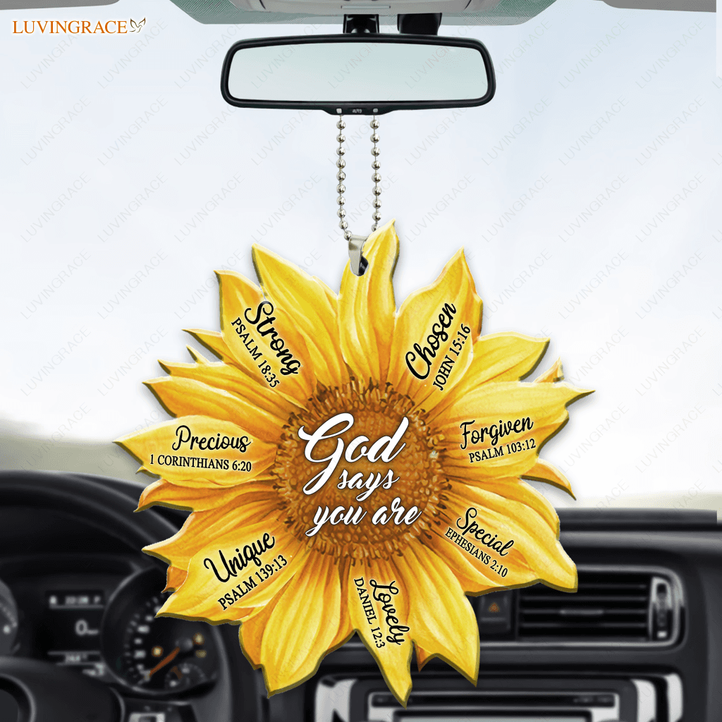 Sunflower God Says You Are Ornament