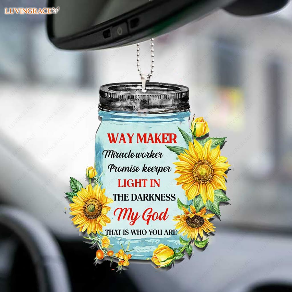 Sunflower Jar Way Maker Ornament