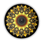 Sunflower Mandala Fusion Tire Cover Car Accessories