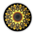 Sunflower Mandala Fusion Tire Cover Car Accessories
