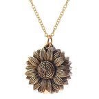Sunflower Necklace Faith Hope Love