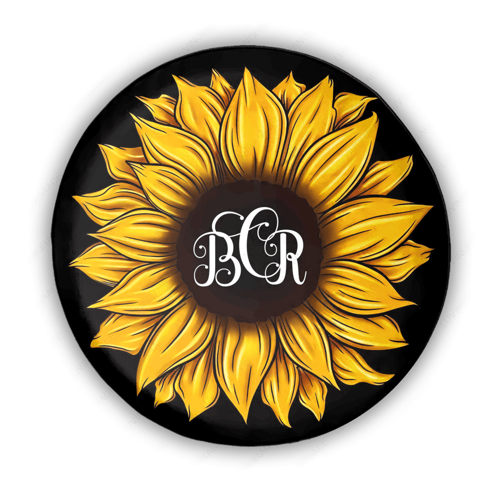 Sunflower Personalized Tire Cover