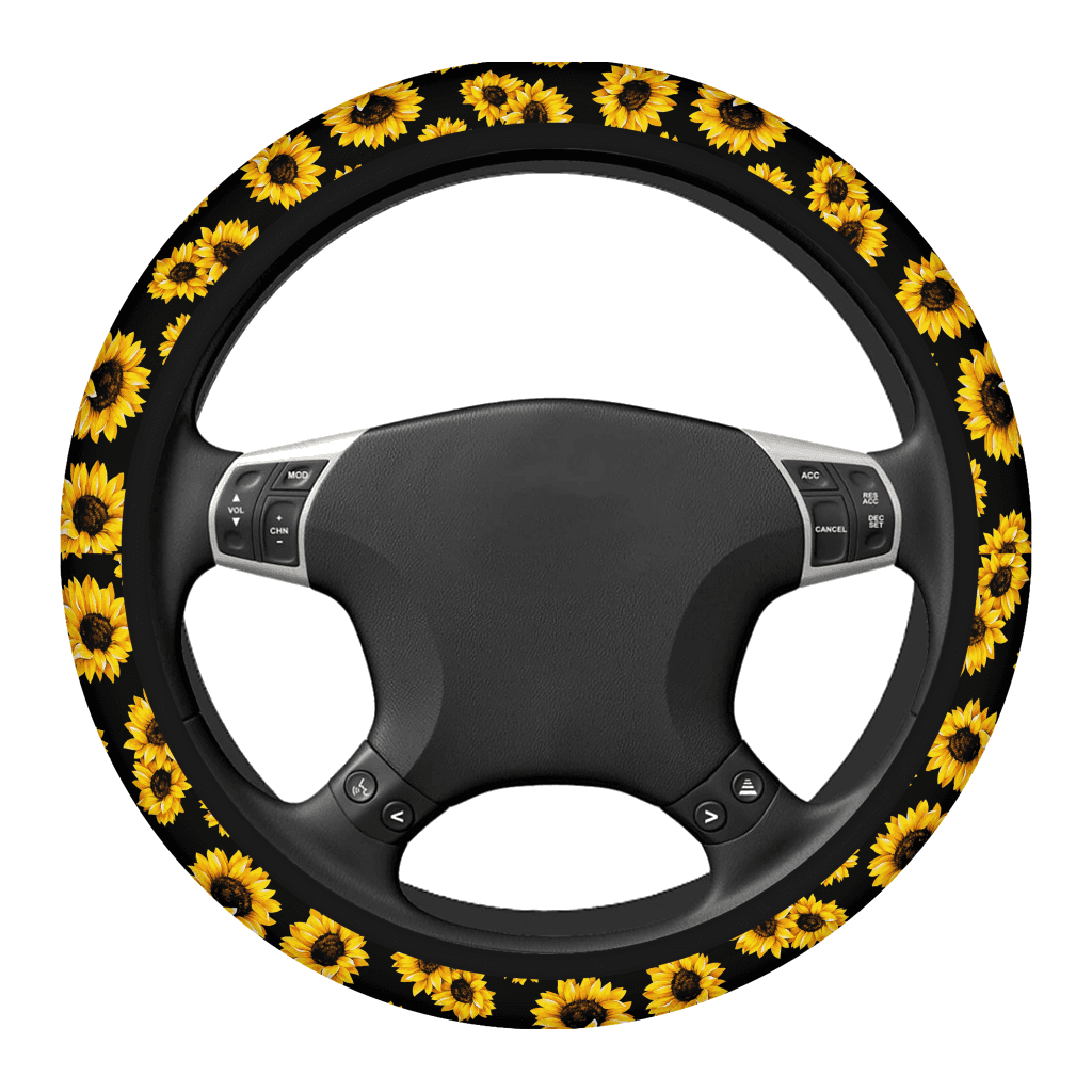Sunflower Steering Wheel Cover Car Accessories