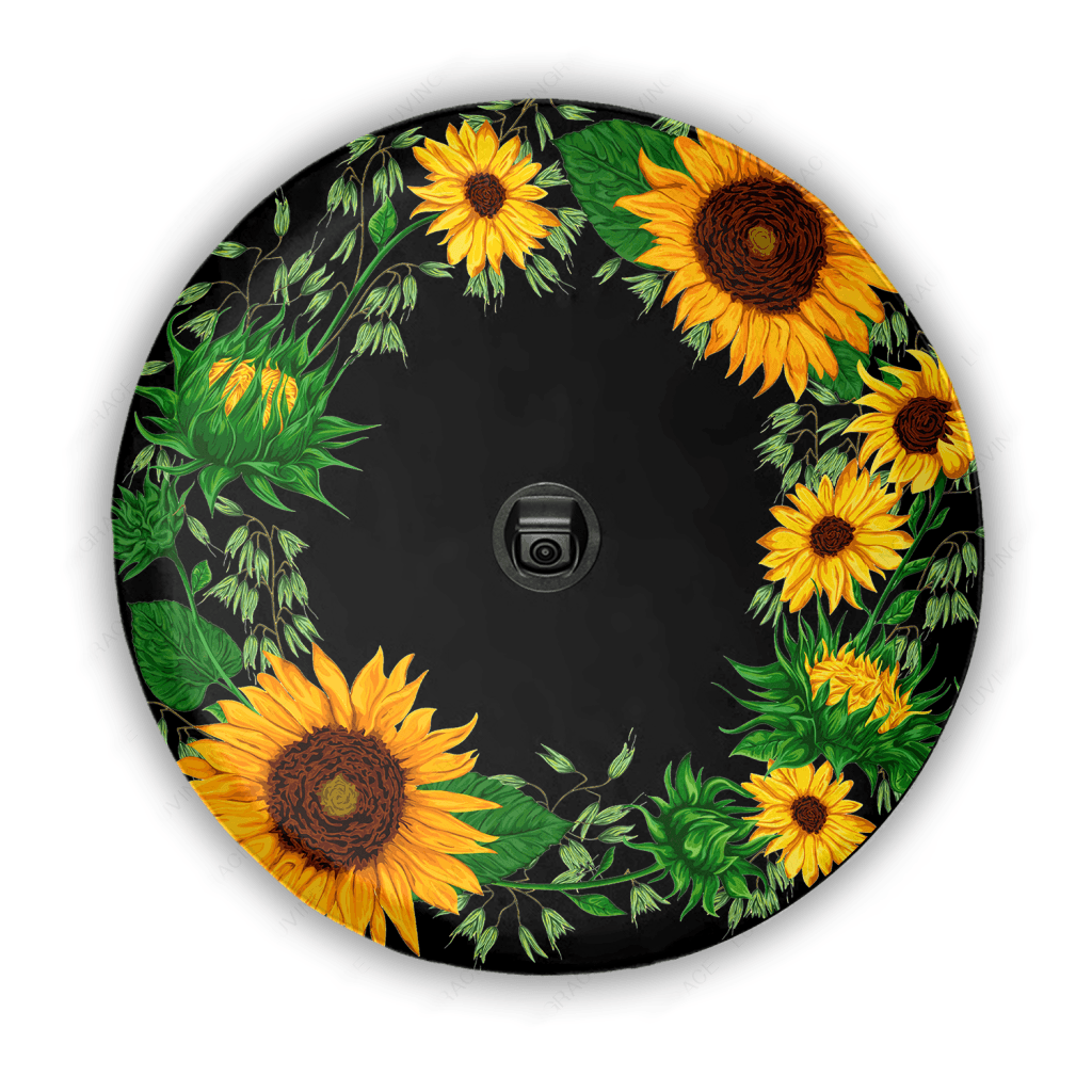 Sunflower Tire Cover Car Accessories Custom Tire