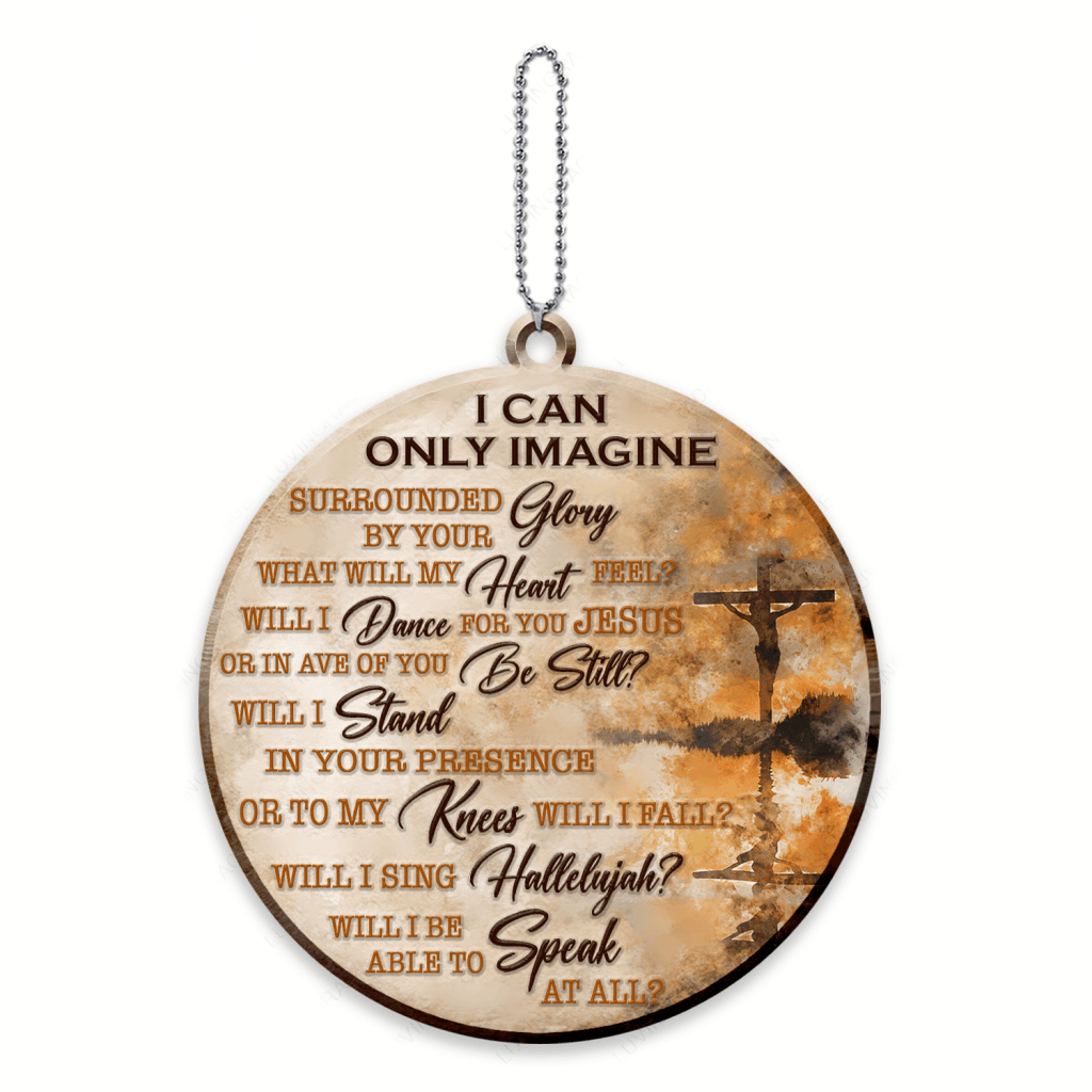 Sunset Jesus Cross I Can Only Imagine Ornaments