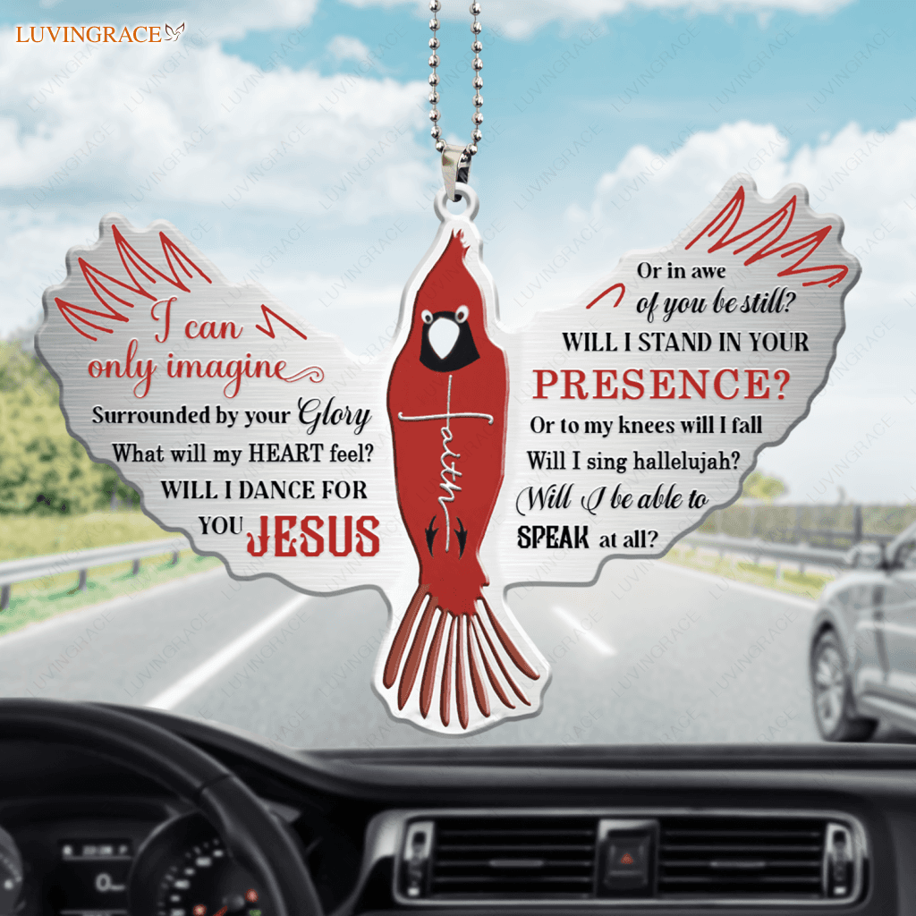 Surrounded By The Glory Cardinal Ornament