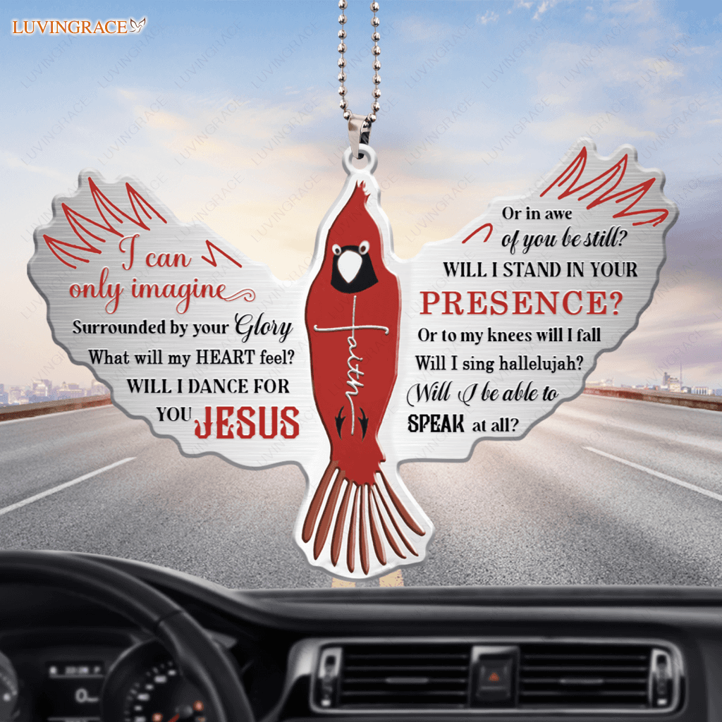 Surrounded By The Glory Cardinal Ornament