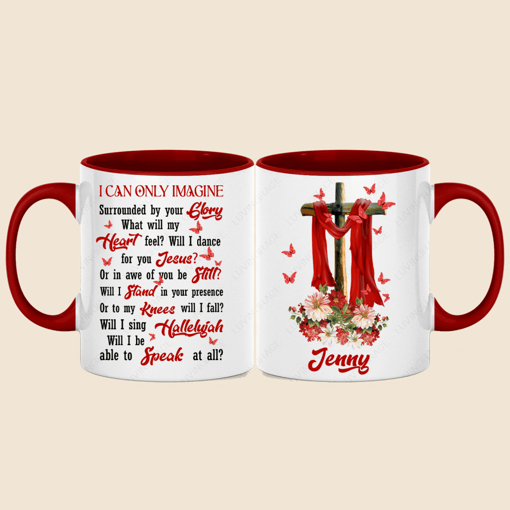 Surrounded By The Glory - Personalized Custom Accent Mug