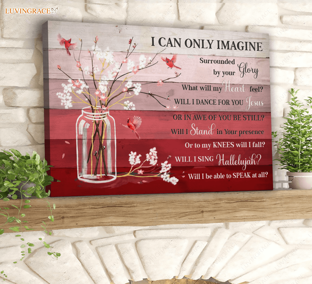 Surrounded By Your Glory Cardinal Red Wooden Wall Art