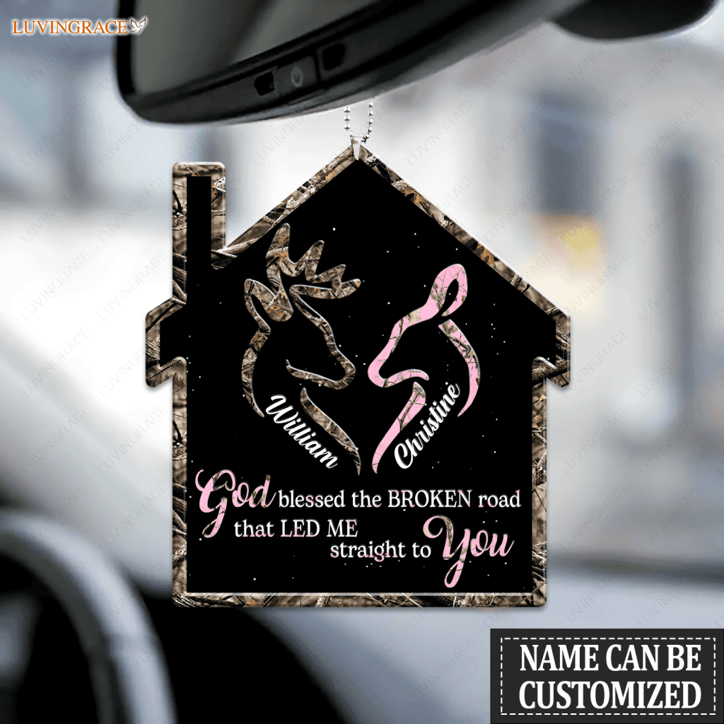 Sweet Home Of Buck And Doe Personalized Ornament