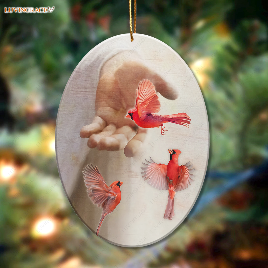 Take My Hand Cardinal Ornament