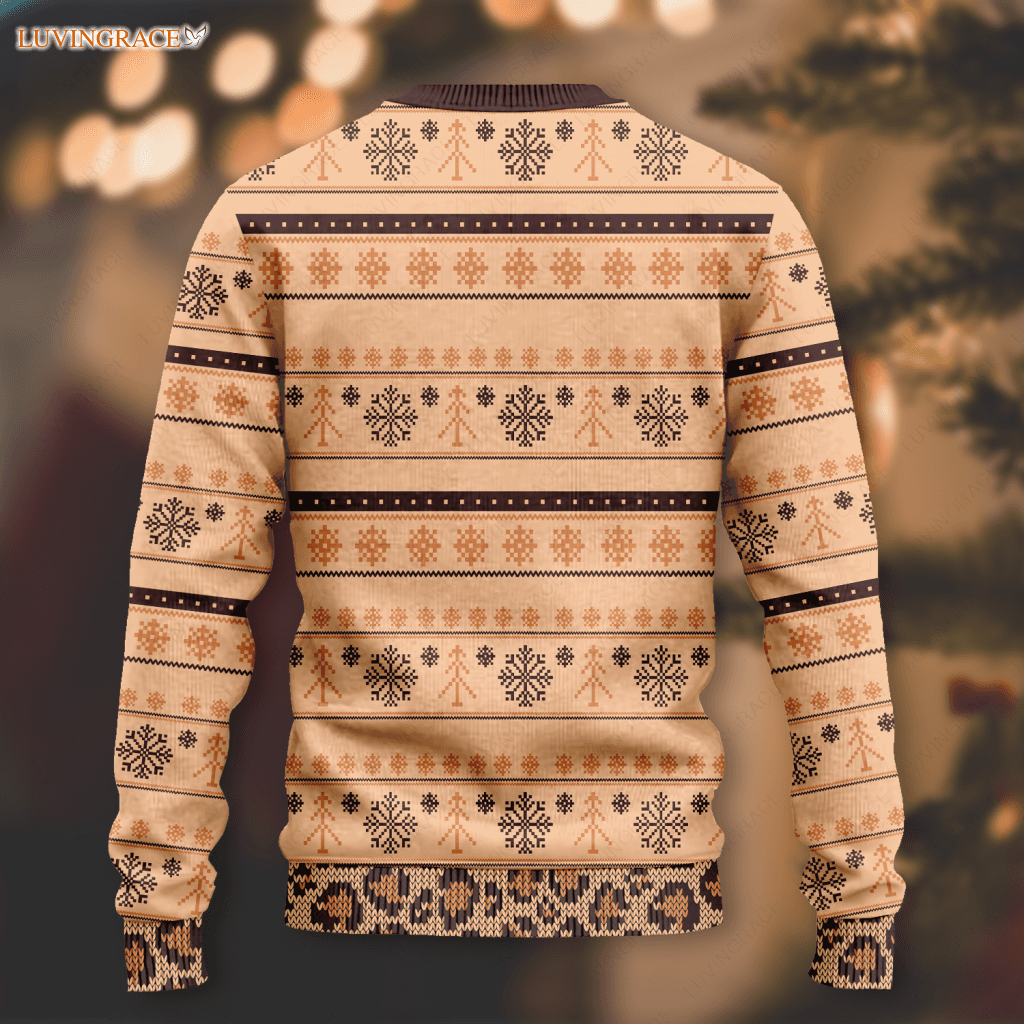 Thanksgiving Pumpkin Flower Cross Wool Knitted Pattern Ugly Sweater Sweatshirt