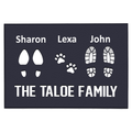 The Custom Family & Pet Name Welcome Mat