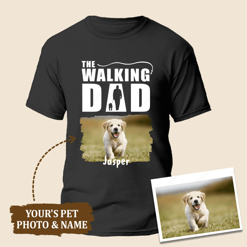 The Walking Dad Personalized Custom T-Shirt