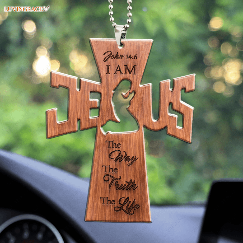 The Way Truth Life Jesus Cross Ornament