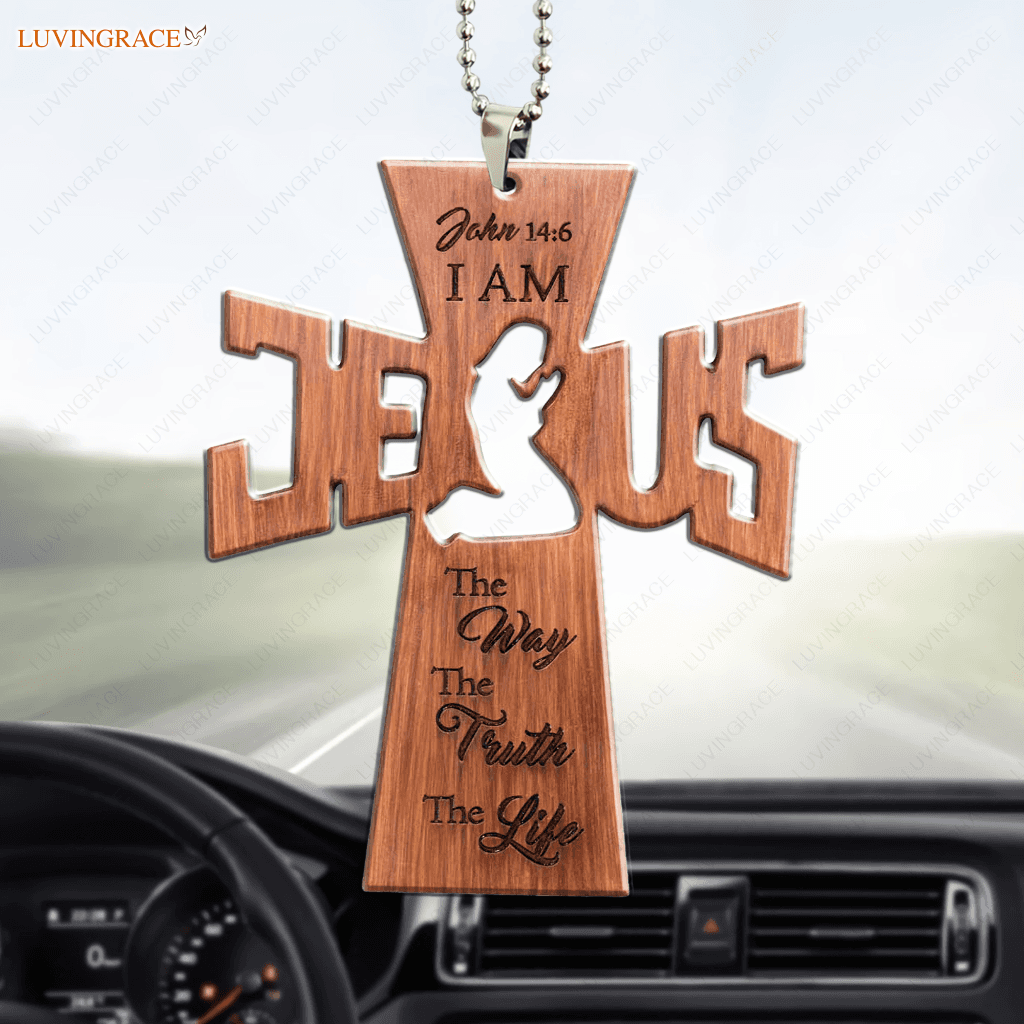 The Way Truth Life Jesus Cross Ornament
