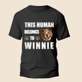 This Human Belongs To - Personalized Custom Unisex T-Shirt