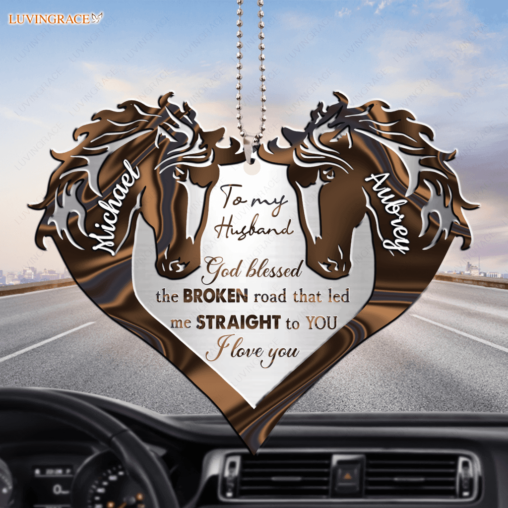 To Beloved One God Blessed Horses Personalized Ornament