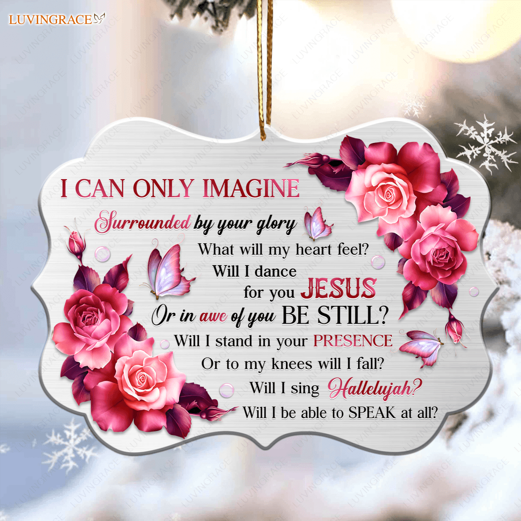 Unique Rose Surrounded By The Glory Ornament