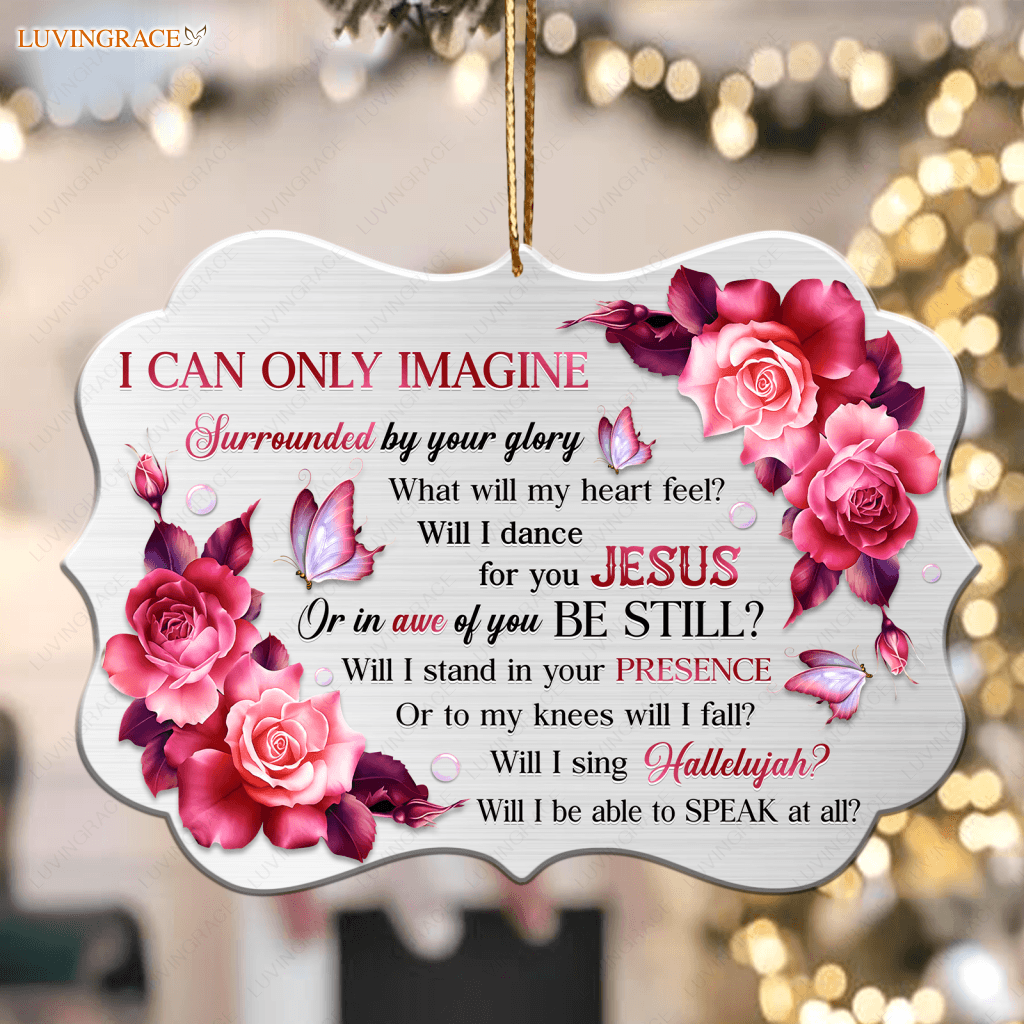 Unique Rose Surrounded By The Glory Ornament