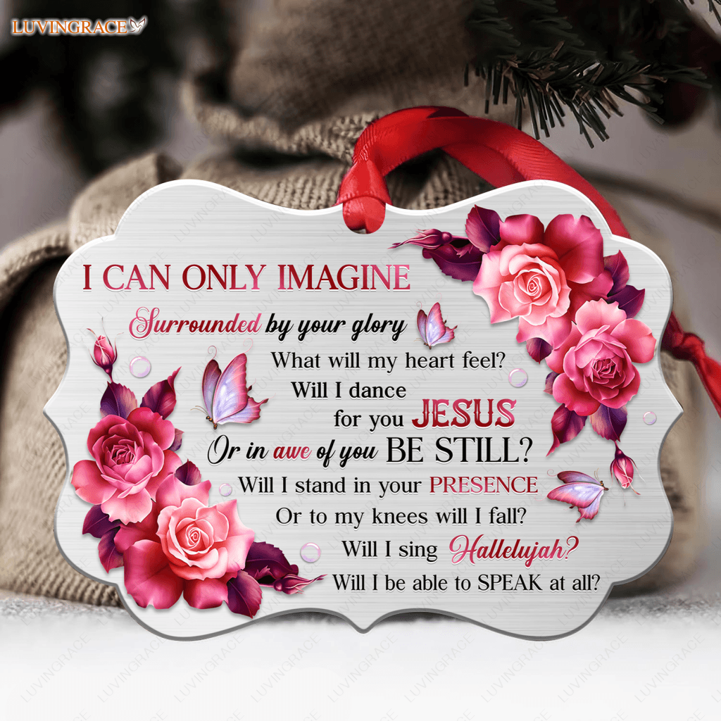 Unique Rose Surrounded By The Glory Ornament