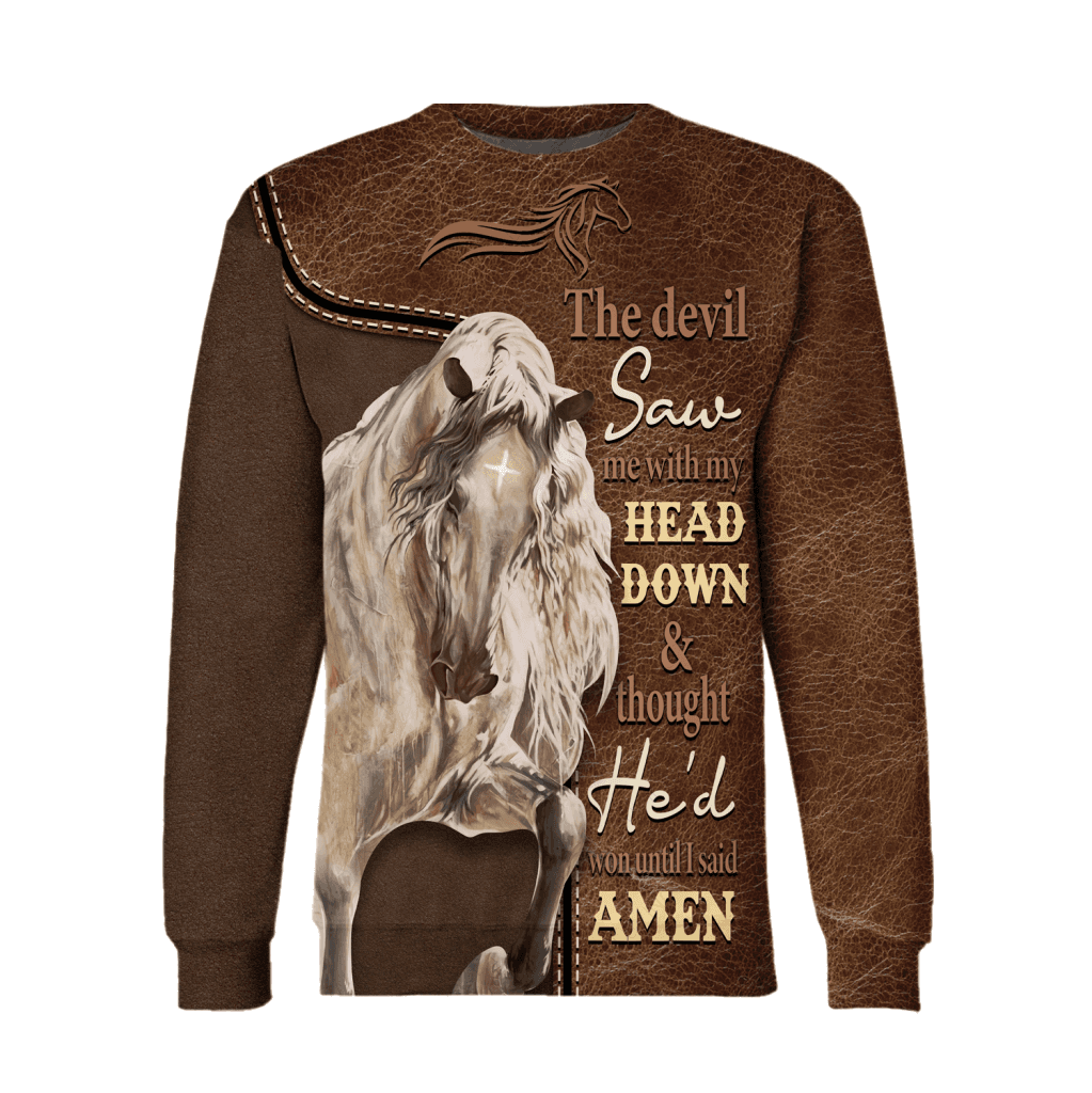 Until I Said Amen Horse Hoodie